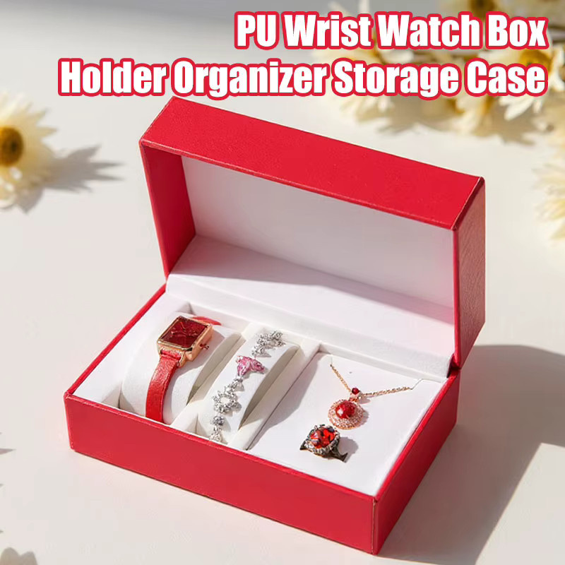 OAKCHARM Uhrenbox, Leder, Weiß, Unisex - Bild 1