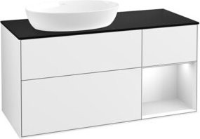 V&B Waschtischunterschrank Finion in Weiß lackiert, B/T/H: 120 x 50,1 x 50,1 cm - Bild 1