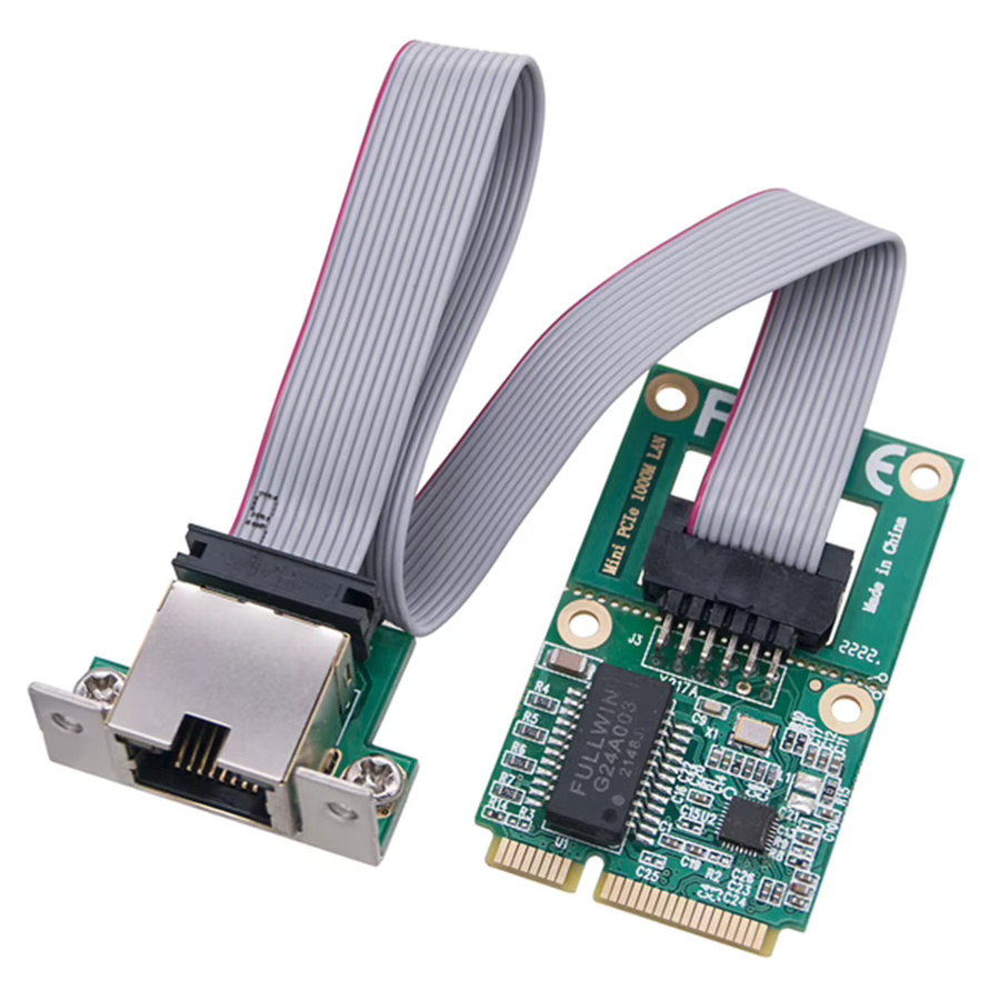 VODOOL Mini PCIe Gigabit Ethernet Netzwerkadapter RTL8111H LAN Karte für Desktop-PC in Grün - Bild 2
