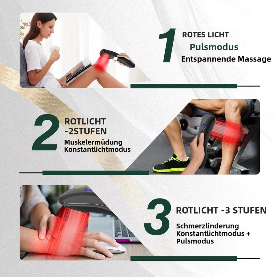 KTS Lasertherapiegerät Rotlichttherapie, Schwarz, Rot - Bild 5