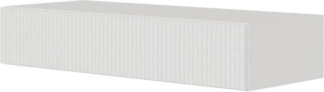 Selsey Veldio Wand-Konsole mit Lamellenfront und Schublade Weiß B: 90 cm, T: 35,6 cm, H: 17 cm - Bild 1
