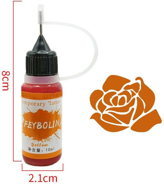 Girlsday Henna Tattoo Tinte, Semi-Permanentes Make-up, Orange, Unisex - Bild 1