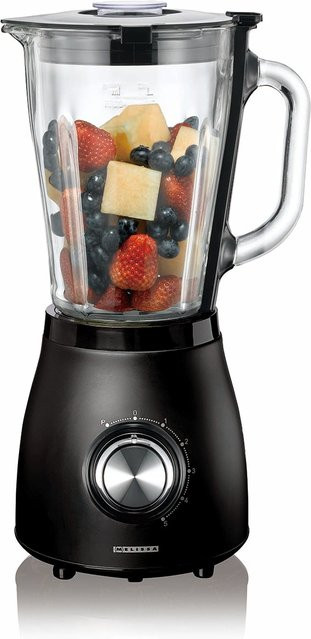 Melitta Mixer mit 1,5 l Glaskrug in Matt Schwarz mit 500 W Leistung und Pulse-Funktion - Bild 1