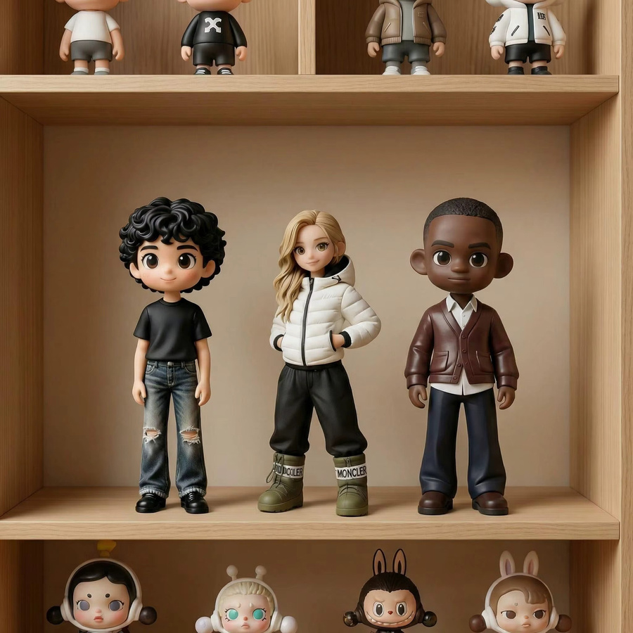 Individuelle 3D-Q-Version Figur mit eigenem Foto von OUZEY als personalisiertes Geschenk und Dekorationsstück - Bild 6
