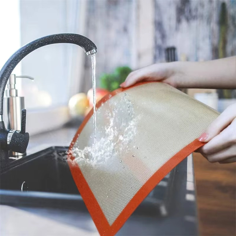 Silikon Backmatte zum Kneten von Teig für Pizza und Kuchen, rechteckige Backunterlage für die Küche - Bild 2