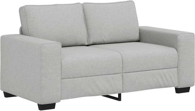 vidaXL 2-Sitzer-Sofa Wolkengrau mit Stoffbezug und Armlehnen - Bild 1