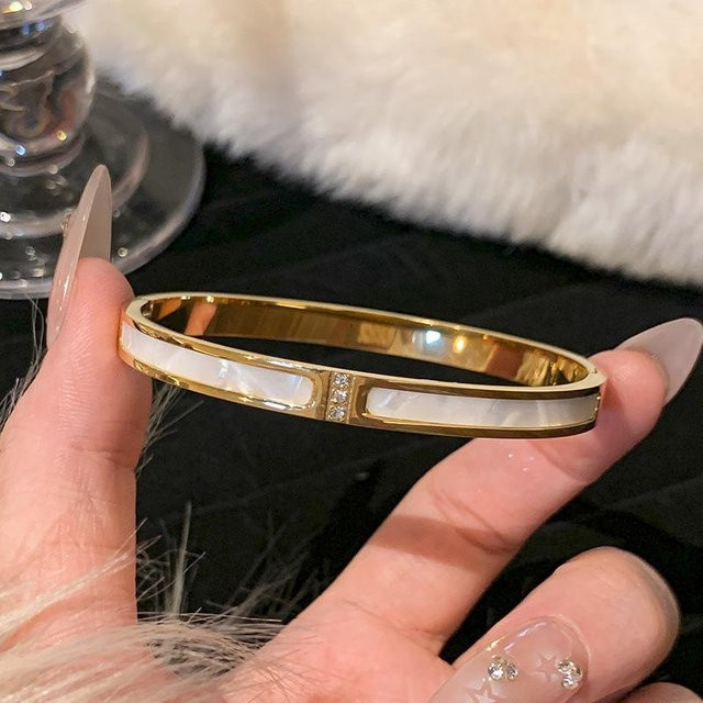 Armreif, Gold, Zirkonia, Damen - Bild 1