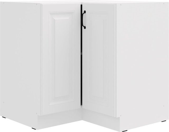 Eckunterschrank Stilo Landhaus Weiß B/T: 90 x 90 cm - Bild 1