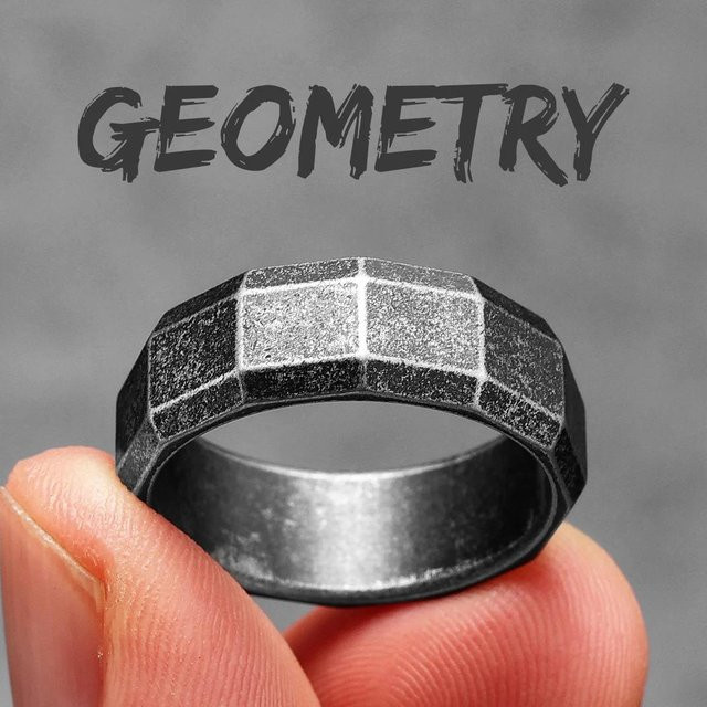 YIRAN Jewelry Ring, Edelstahl, Grau, Unisex - Bild 1