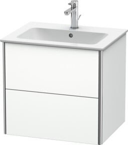 Duravit Waschtischunterschrank XSquare, Farbe: Weiß matt, wandhängend, B/T/H: 61 x 56 x 47,8 cm - Bild 1