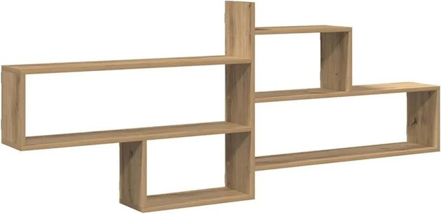 vidaXL Wandregal Artisan-Eiche in Braun, B/H/T: 167,5 x 68 x 18 cm - Bild 1