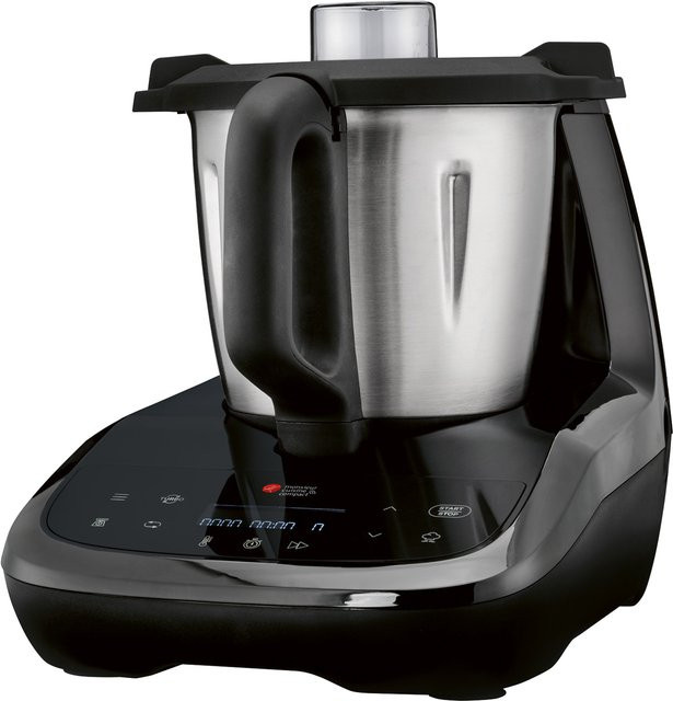 SILVERCREST KITCHEN TOOLS Monsieur Cuisine compact SMCC 1100 A1 Küchenmaschine in Schwarz mit App-Steuerung und Sous-Vide-Funktion - Bild 1
