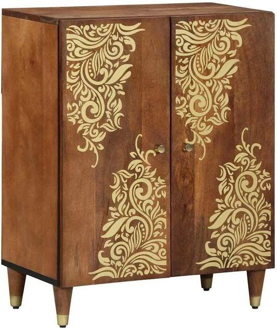 vidaXL Sideboard aus Massivholz Mango in Honigbraun Braun, B/T/H: 60 x 33 x 75 cm - Bild 1