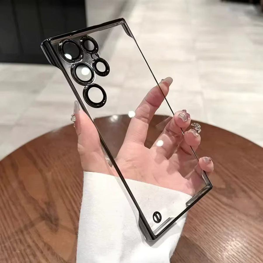 Stoßfeste und transparente Handyhülle mit Kameraobjektiv-Schutzbeschichtung für Samsung Galaxy S25, S24 Plus, S23 und S22 Ultra - Bild 2