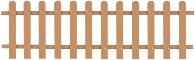 vidaXL Lattenzaun aus WPC in Braun, B/H: 200 x 60 cm - Bild 1