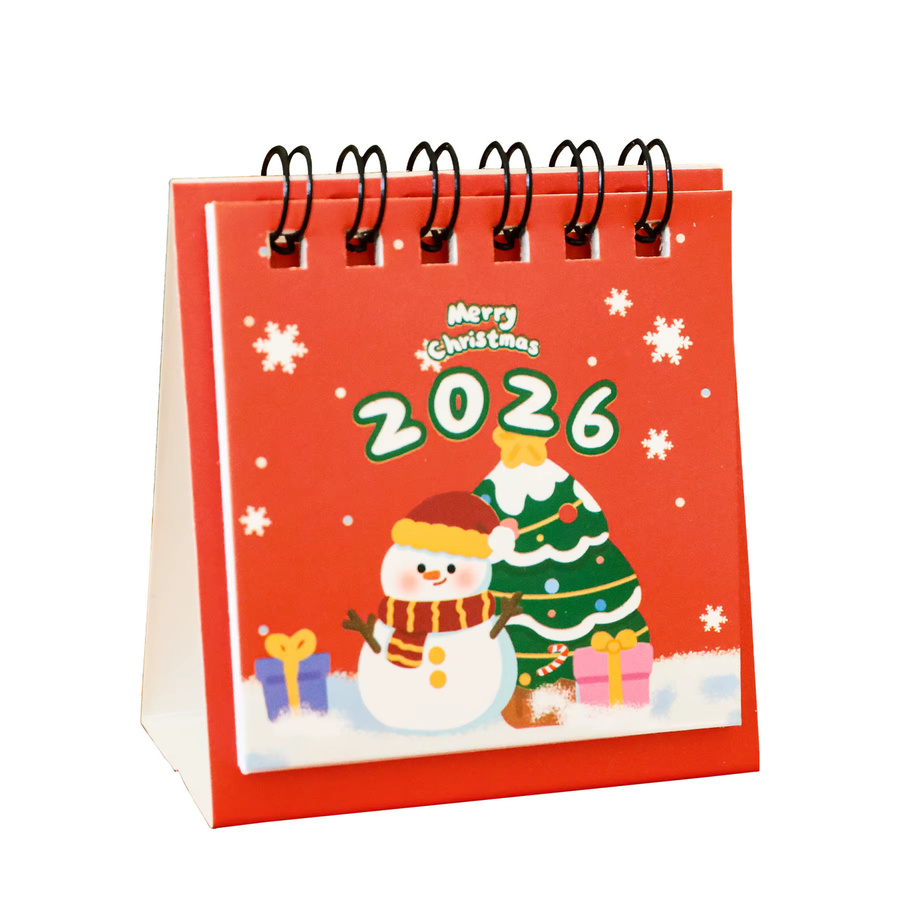 Niedlicher Mini-Tischkalender 2026 für den Schreibtisch in Mehrfarbig mit Monatsübersicht aus Papier - Bild 5