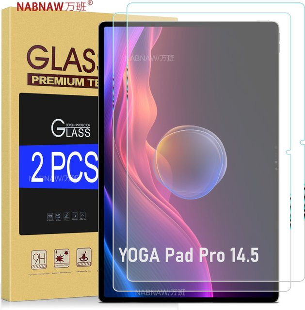 Lenovo YOGA Pad Pro 14,5 AI Schutzfolie aus gehärtetem Glas, 2er-Pack, transparent, HD Anti-Scratch Screen Protector - Bild 1