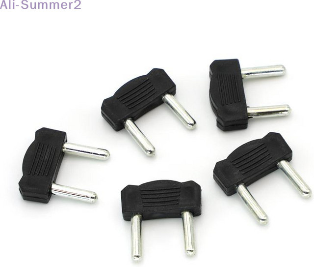 Summer2 10 Stück Anschlussstecker Set mit Bananenstecker und RCA-Audio/Video-Klemmenblock sowie 3 mm Nadel-Kurzschlitzstecker in Schwarz - Bild 1