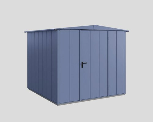 Ecostar Gerätehaus Elegant-S aus Metall in Blau, B/H/T: 238 x 216 x 238 cm - Bild 1