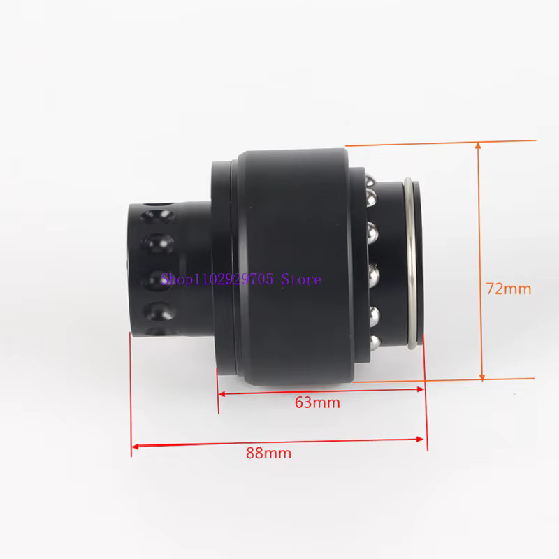 MOZA Rennspiel-Lenkrad aus Aluminiumlegierung mit Schnellverschluss und Verlängerungsstange, Schwarz, kompatibel mit MOZA R3, R5, R9, R12 und R16 - Bild 2