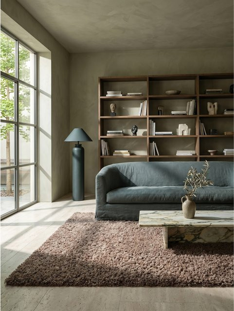 Kadima Design Hochflor Teppich RHEIN in Braun, einfarbig, B: 140 cm, T: 200 cm - Bild 1