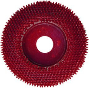 Proxxon Raspelscheibe aus Wolle in Rot mit 50 mm Durchmesser - Bild 1