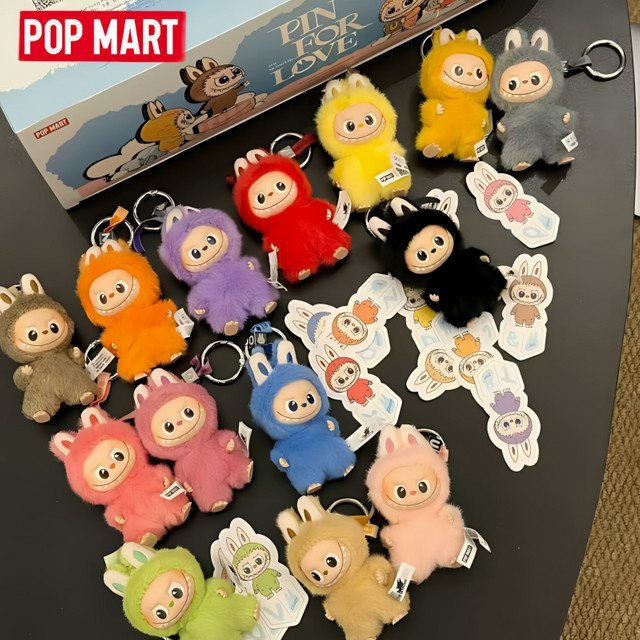 POP MART The Monsters Labubu Pin For Love, Blind Box, Spielzeugpuppen, Anime-Figur - Bild 1