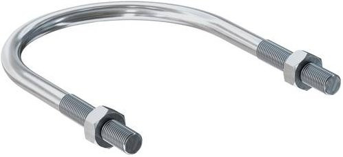 Fischer Rundstahlbügel 35mm aus verzinktem Stahl in Silber, 10 Stück - Bild 1