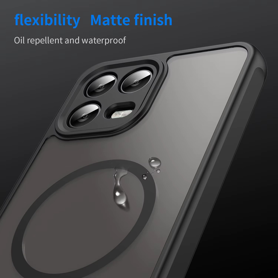 Magnetische Handyhülle für T-Mobile REVVL 8 Pro und T Phone 3 Pro mit buntem Design in Schwarz und Lila, mattiert - Bild 3