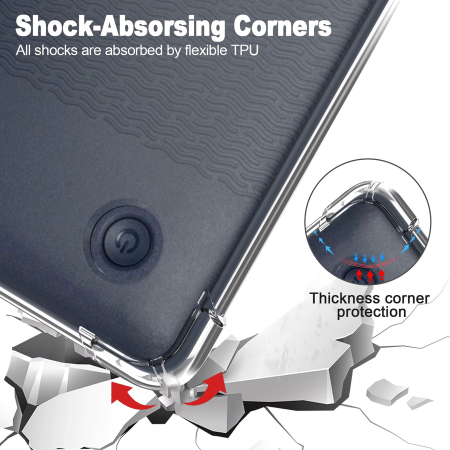 Stoßfeste transparente TPU-Schutzhülle von IEOVIEE für Kobo Libra Colour, Libra 2 und Clara Colour Modell N367 - Bild 4