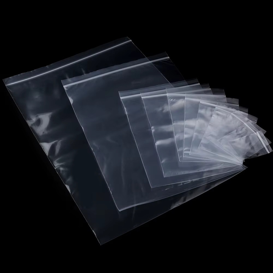 Louleur Transparente Plastiktüten mit Reißverschluss, Wiederverwendbare Aufbewahrungstaschen für Schmuck, Fotokarten und Lebensmittel - Bild 4