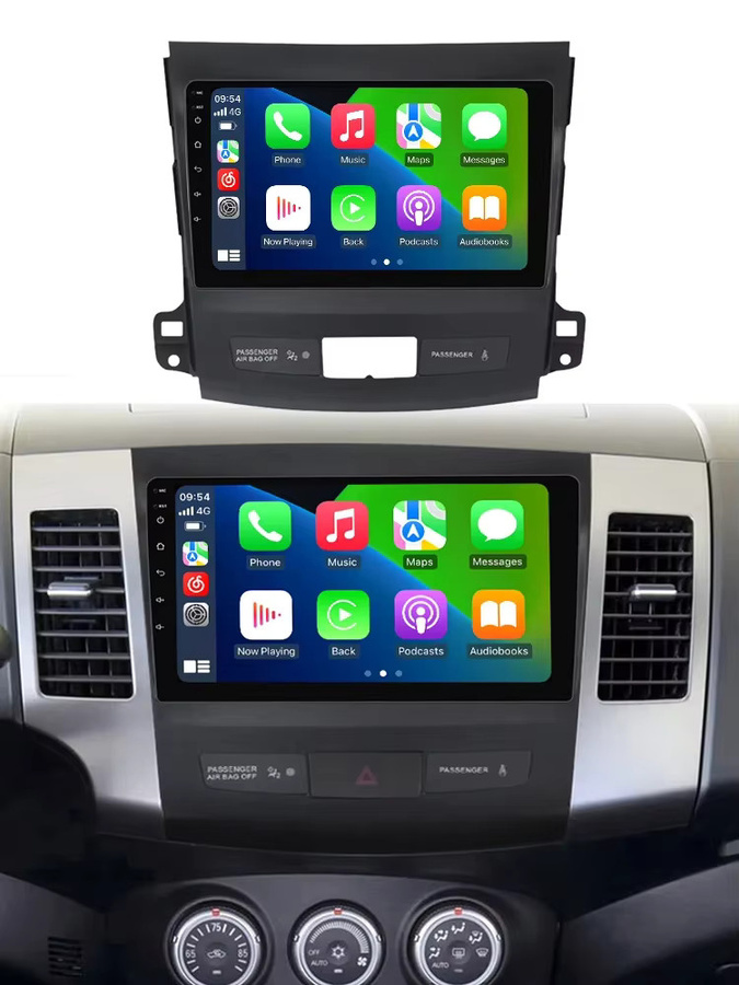MEKEDE Android Auto und Wireless CarPlay Multimedia Video Player mit GPS und WiFi für Mitsubishi Outlander 2 (2005-2012), Schwarz, 9 Zoll - Bild 6