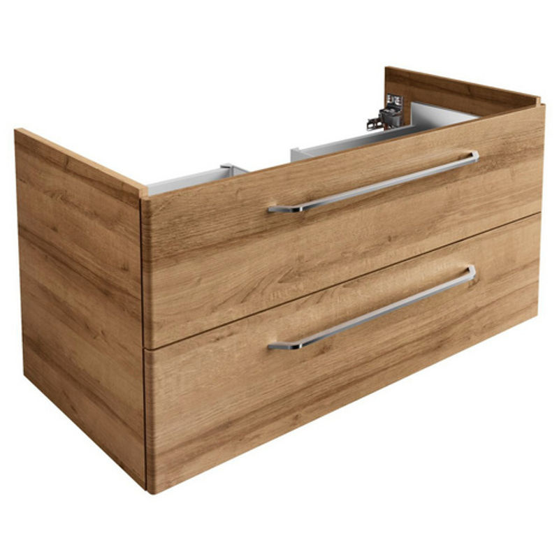 Fackelmann Waschtischunterschrank Milano in Eiche braun, B/H/T: 100 x 49,2 x 47,6 cm - Bild 4