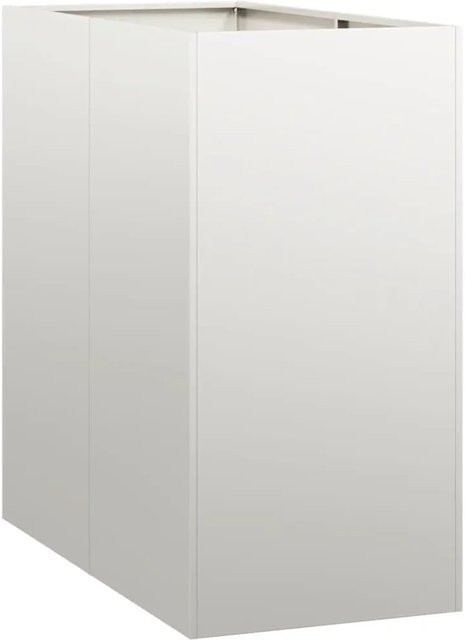 vidaXL Pflanzkübel aus Edelstahl in Silber, B/T/H: 40 x 80 x 80 cm - Bild 1