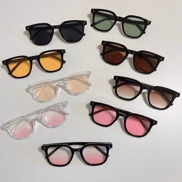 Sonnenbrille, quadratisch, Vollrand, Kunststoff, schwarz, Unisex - Bild 1