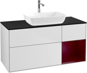 V&B Waschtischunterschrank Finion in Weiß lackiert, Breite: 120 cm, Tiefe: 50,1 cm, Höhe: 50,1 cm - Bild 1