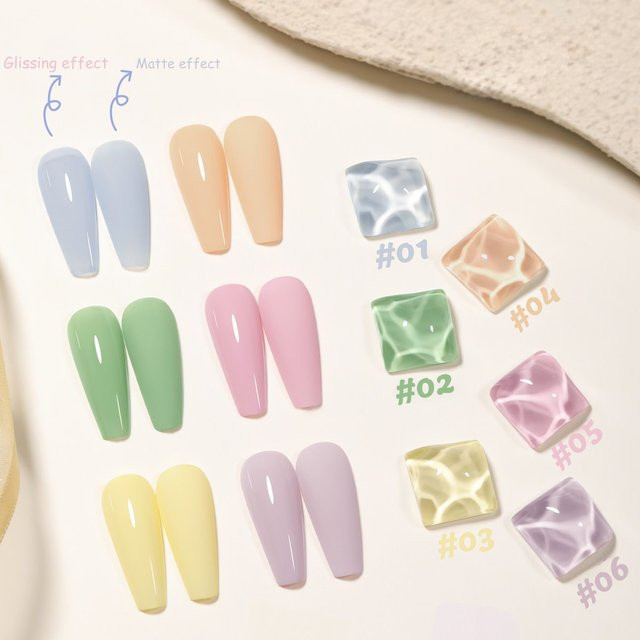 MISS SHAKA Gel-Nagellack-Set, 6 Farben, glänzend, Unisex - Bild 1