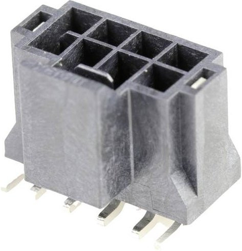 Molex Stiftgehäuse-Platine in Schwarz mit 8 Polen und einem Rastermaß von 2,50 mm - Bild 1