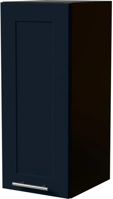 Feldmann-Wohnen Hängeschrank Oslo Küchenschrank Schwarz Indigo Matt B: 30 cm, T: 32,5 cm, H: 72 cm - Bild 1