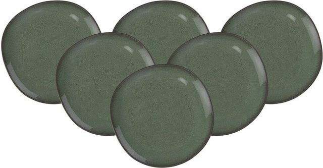 Villeroy & Boch like. Speiseteller Lave Green aus Steinzeug, 6er Set, Durchmesser: 28 cm - Bild 1