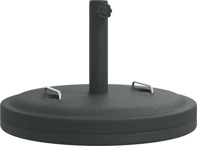 videx Sonnenschirmständer Schwarz mit Griffen für Ø38/48 mm Mast, 25 kg, Rund - Bild 1