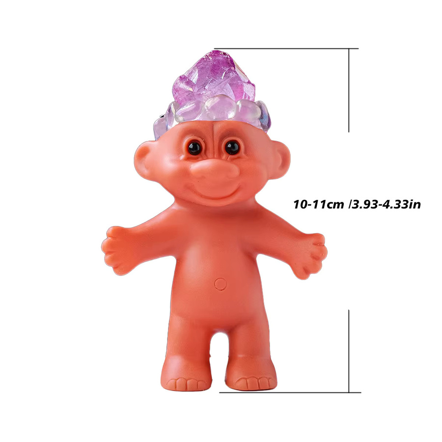 Runyangshi Handgemachte Kristall Quarz Dekofigur Baby in Bunt, Tischdekoration für Weihnachten - Bild 4