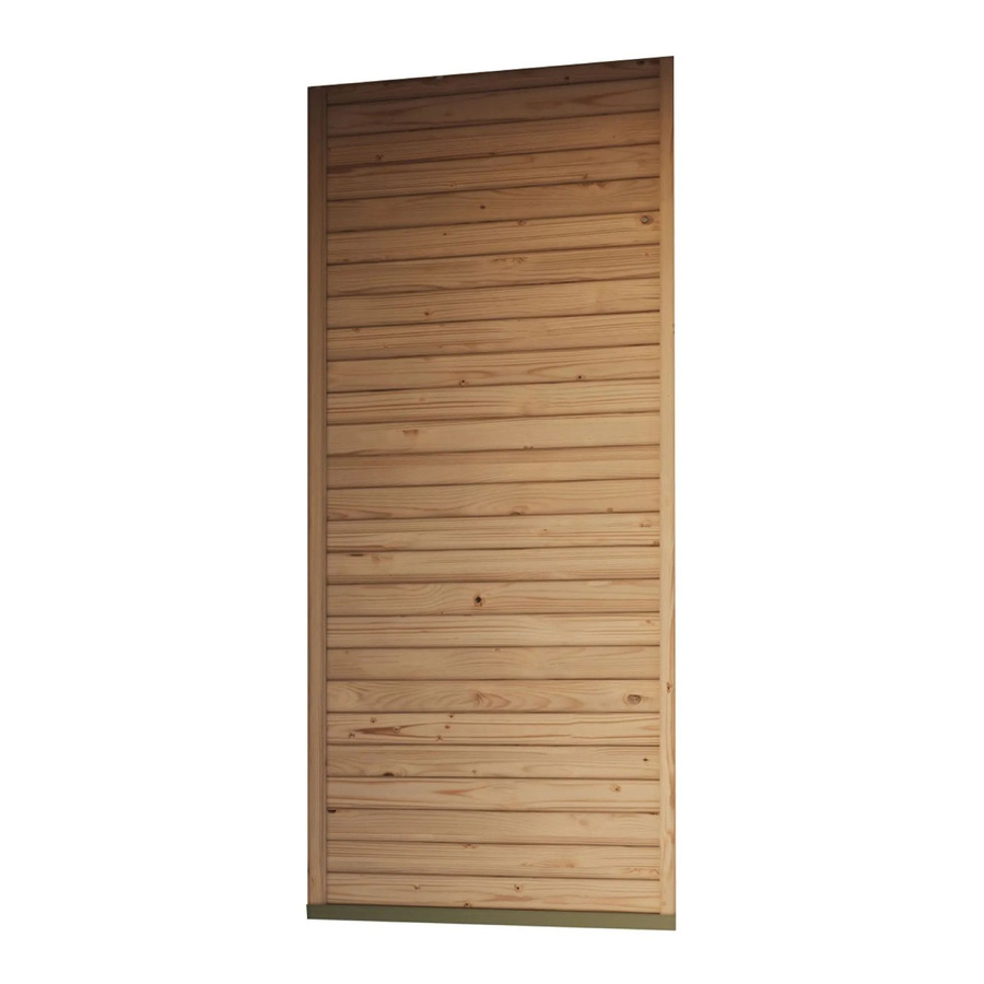 Karibu Geschlossene Seitenwand für Pavillon Kvadrat aus Fichte in Natur, B: 231 cm, H: 115 cm - Bild 2