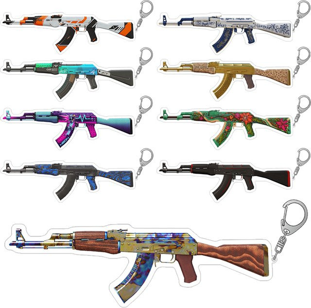 LuckySeven Store Schlüsselanhänger AK47 Gewehr Jet Set - Bild 1