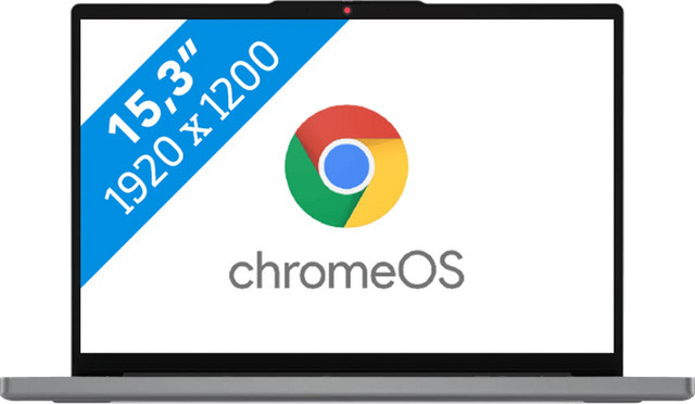 Lenovo Chrome 15ITN10 Laptop mit ChromeOS, 15,3 Zoll Display, Intel N150 Prozessor, 4GB RAM und 128GB Flash, Grau - Bild 1