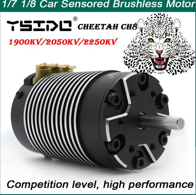 YSIDO Cheetah 4268 CH8 Sensorischer bürstenloser Motor für 1/8 1/7 RC Monster Off-Road Truck Car - Bild 1