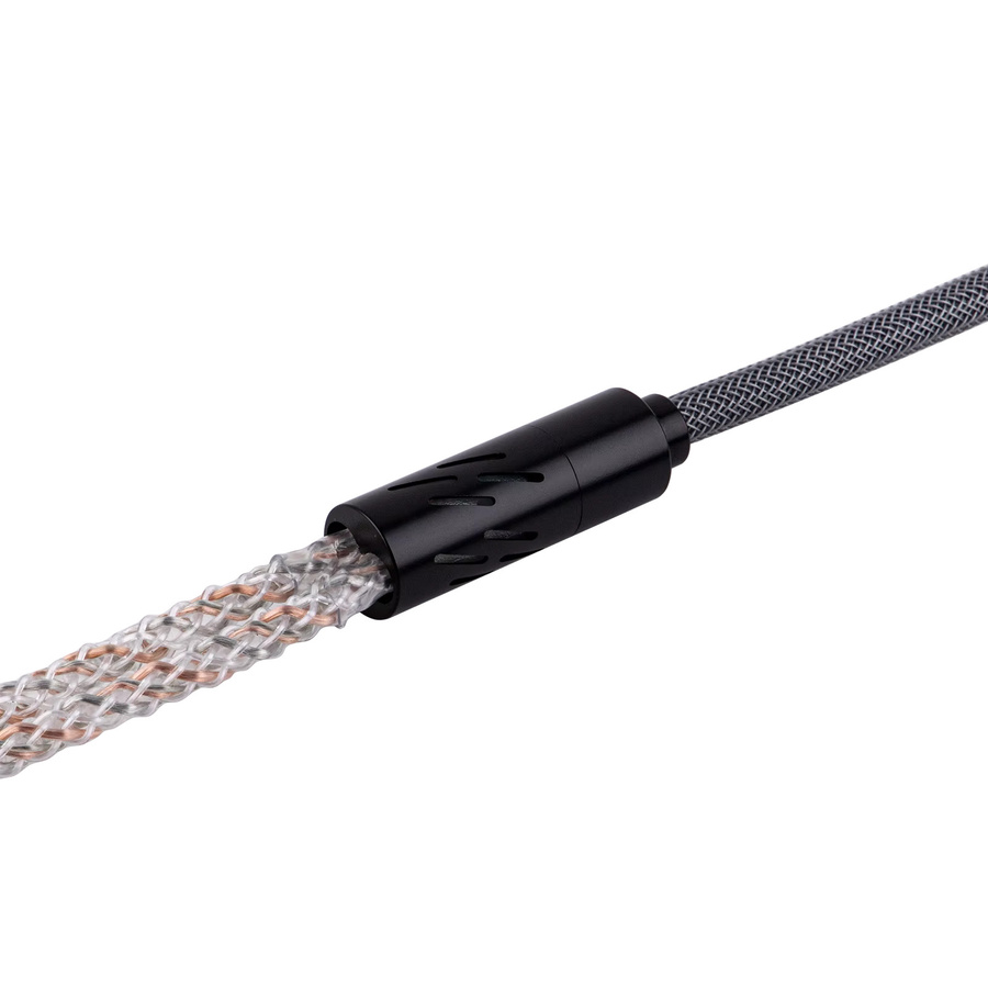 EPOMAKER Gloss 2-in-1 Geflechtkabel mit RGB-Farbverlauf für Tastatur und Maus, Schwarz/Mehrfarbig, Länge: 1,5 m - Bild 3