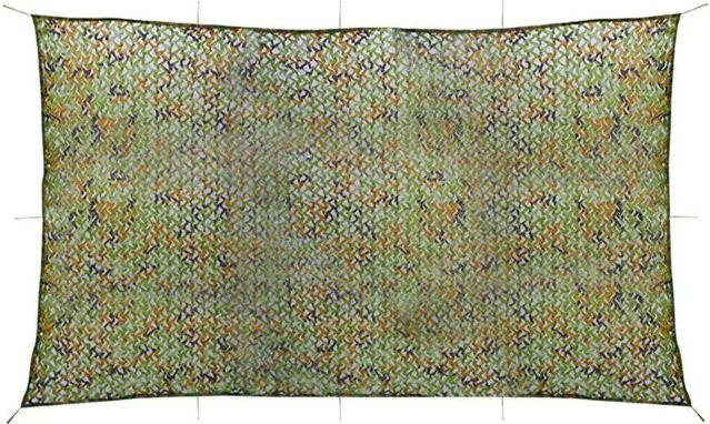 vidaXL Tarnnetz mit Aufbewahrungstasche in Grün, Maße: 3 x 7 m - Bild 1