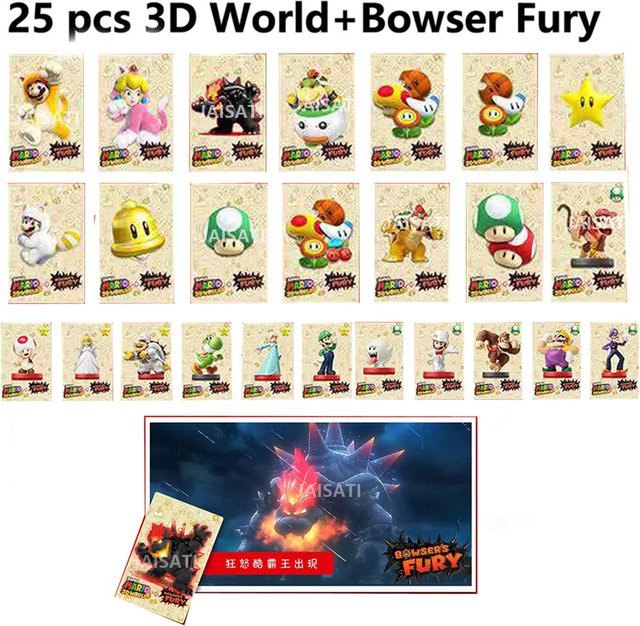 Bandai Super Mario Bowser's Fury Karte, Zubehör - Bild 1