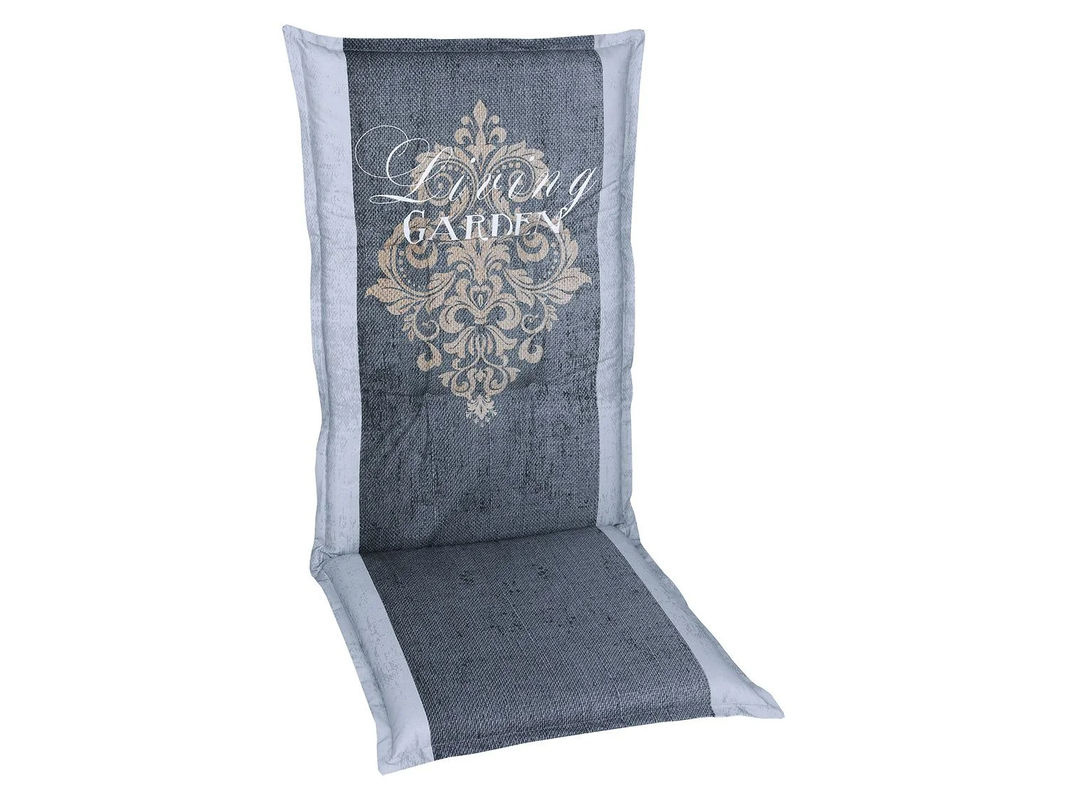GO-DE TEXTIL Gartenauflage Living Garden 2er Set Mittellehner, Grau, gesteppt mit Schaumstofffüllung - Bild 2